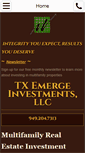 Mobile Screenshot of emergeinvestmentsllc.com