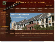 Tablet Screenshot of emergeinvestmentsllc.com